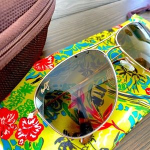 Maui Jim Polarized Aviator Sunglasses